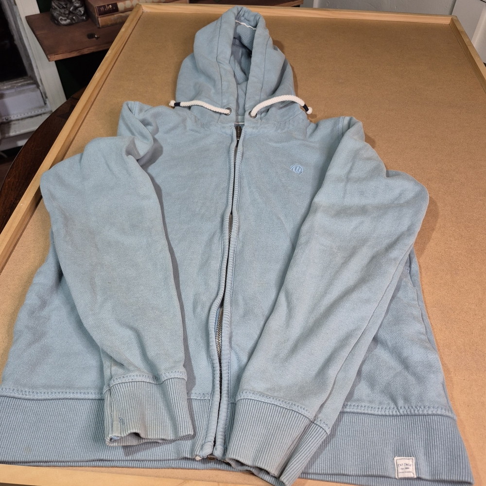 Fat Face Men's Blue Hooded Zip-Up Sweatshirt. 2531/546